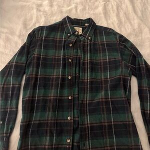 Men's Green Plaid Shirt